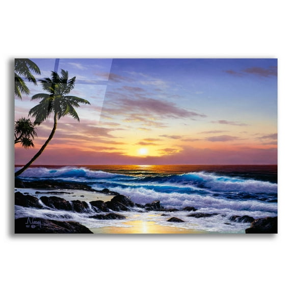 Epic Art 'Another day ends' by Anthony Casay, Acrylic Glass Wall Art, 16"x12"