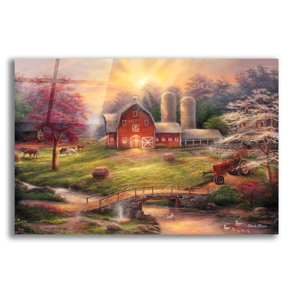 Epic Art 'Anticipation of the Day Ahead' by Chuck Pinson, Acrylic Glass Wall Art, 24"x16"