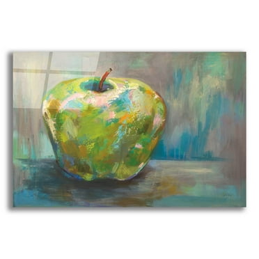 Epic Art 'Apple' by Jeanette Vertentes, Acrylic Glass Wall Art, 16"x12"