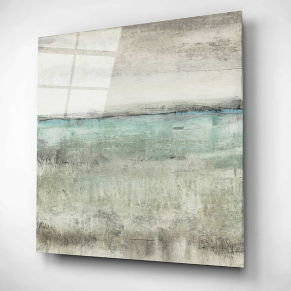 Epic Art 'Aqua Horizon II' by Tim O'Toole, Acrylic Glass Wall Art, 12"x12"