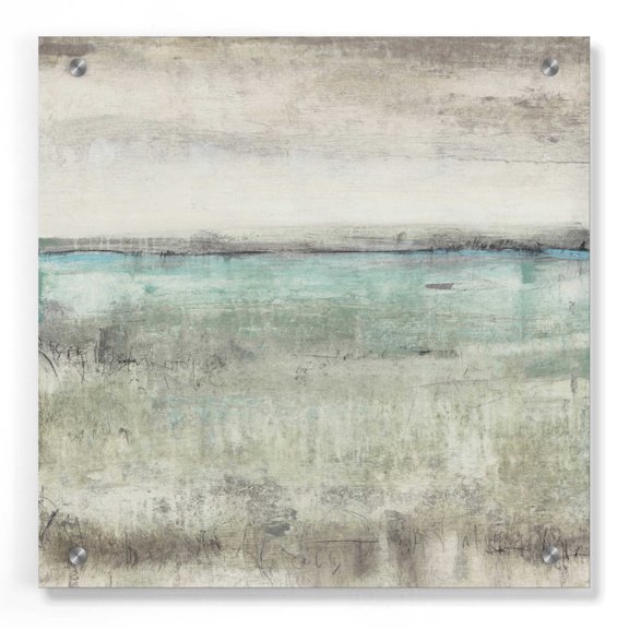 Epic Art 'Aqua Horizon II' by Tim O'Toole, Acrylic Glass Wall Art, 36"x36"
