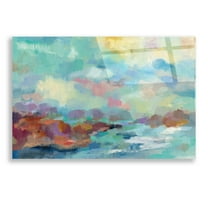 Epic Art 'Archipelago' by Silvia Vassileva, Acrylic Glass Wall Art, 24"x16"