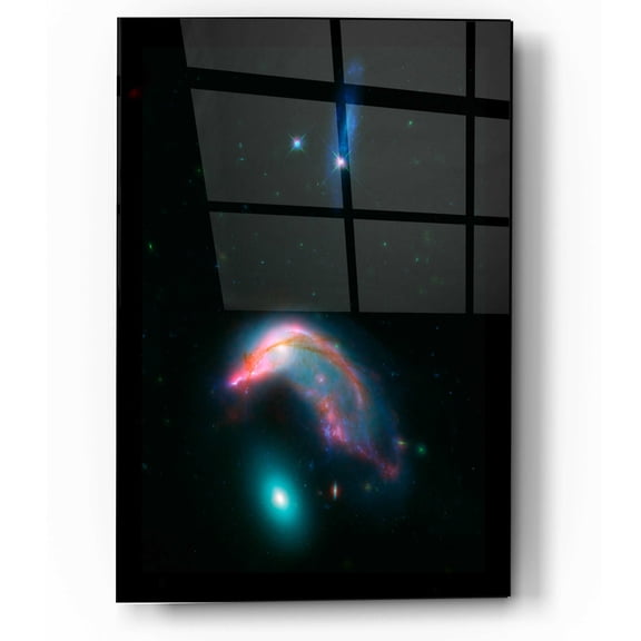 Epic Art 'Arp 142 Penguin and the Egg,' Acrylic Glass Wall Art, 12"x16"