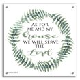 thumbnail image 1 of Epic Art 'As For Me and My House Wreath' by Cindy Jacobs, Acrylic Glass Wall Art, 24"x24", 1 of 10