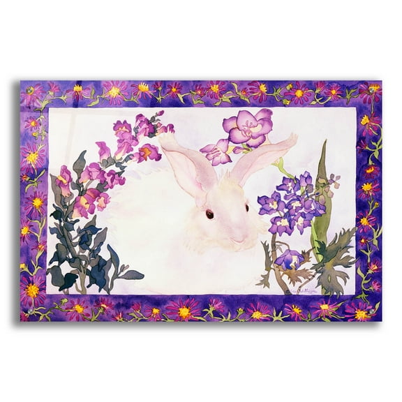 Epic Art 'Aster Bunny' by Carissa Luminess, Acrylic Glass Wall Art, 36"x24"