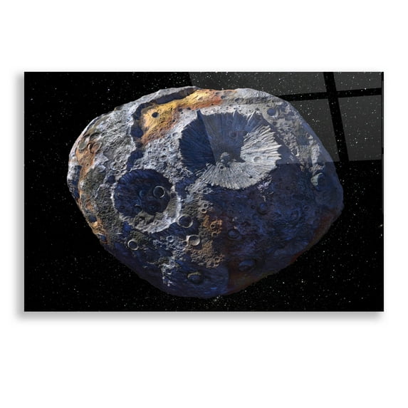 Epic Art 'Asteroid,' Acrylic Glass Wall Art, 24"x16"