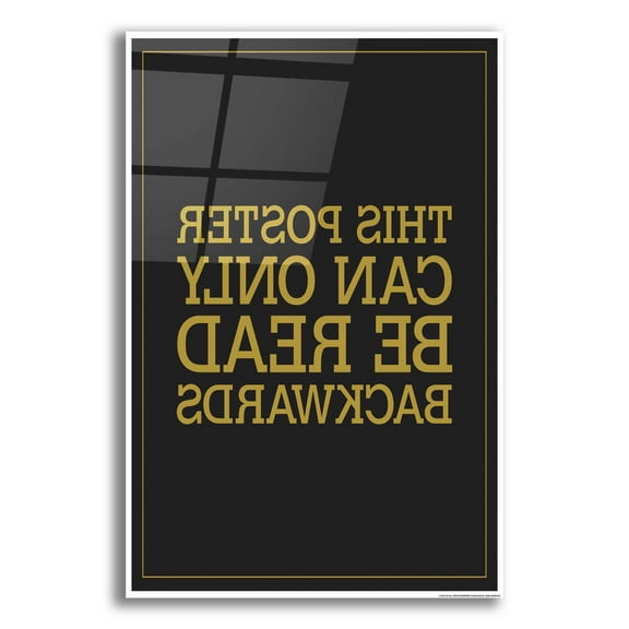 Epic Art 'Backwards' by JJ Brando, Acrylic Glass Wall Art, 16"x24"