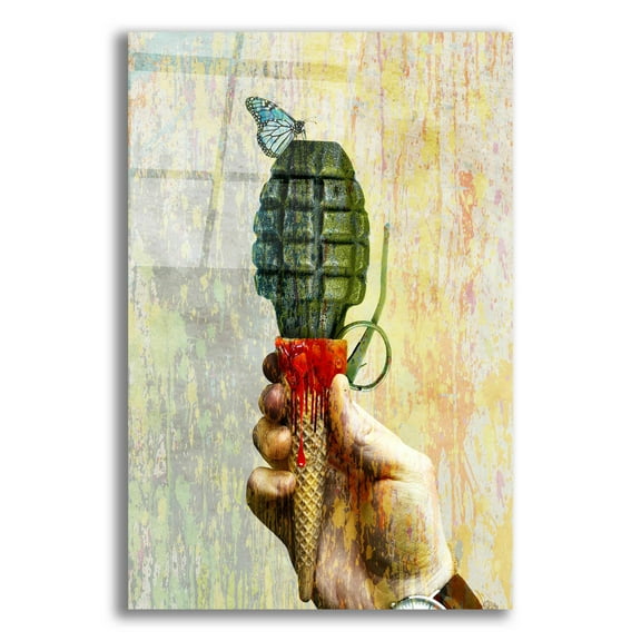 Epic Art 'Bad Intentions,' Acrylic Wall Art, 16"x24"