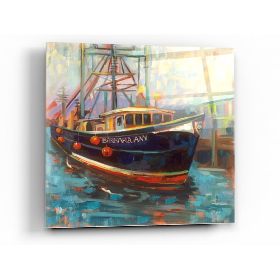 Epic Art 'Barbara Ann' by Jeanette Vertentes, Acrylic Glass Wall Art, 24"x24"