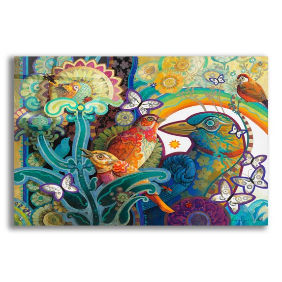 Epic Art 'Basket of Paradise' by David Galchutt, Acrylic Glass Wall Art, 36"x24"