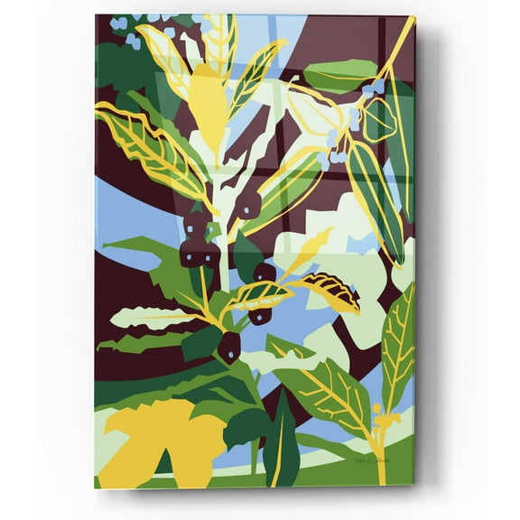 Epic Art 'Bay Leaf' by Megan Gallagher, Acrylic Glass Wall Art, 12"x16"
