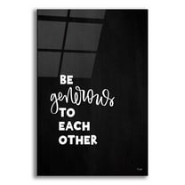 Epic Art 'Be Generous' by Jaxn Blvd., Acrylic Glass Wall Art, 12"x16"