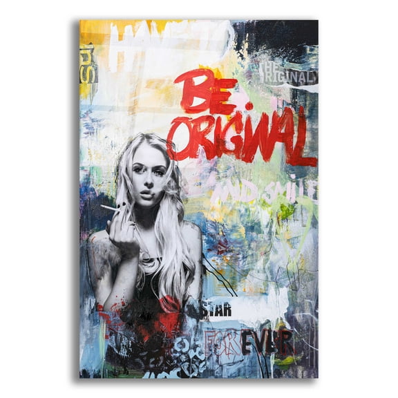 Epic Art 'Be Original' by Design Fabrikken, Acrylic Glass Wall Art, 12"x16"