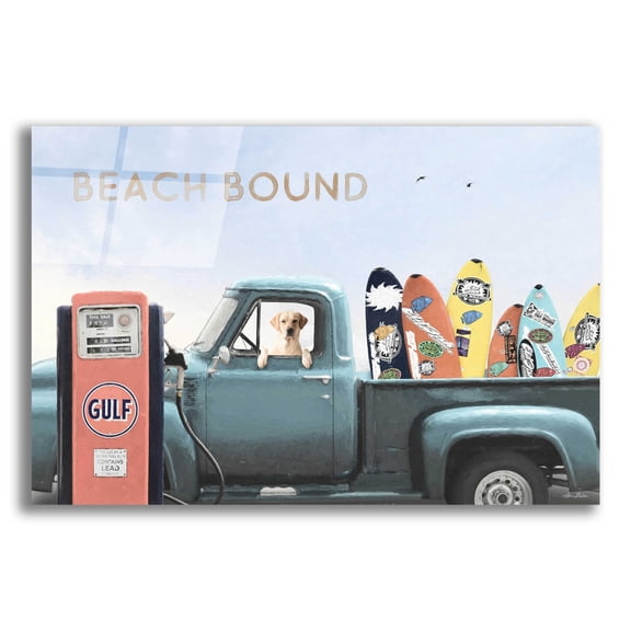 Epic Art 'Beach Bound' by Lori Deiter, Acrylic Glass Wall Art, 24"x16"