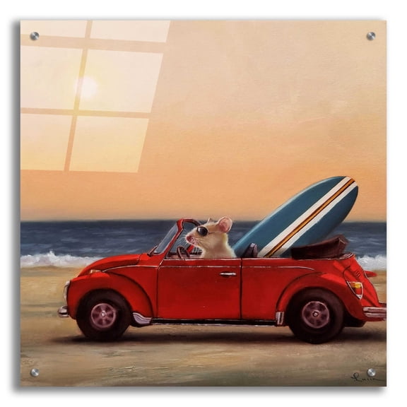Epic Art 'Beach Bound' by Lucia Heffernan, 24"x24"