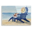 thumbnail image 1 of Epic Art 'Beach Chairs 2' by Stellar Design Studio, Acrylic Glass Wall Art, 24"x16", 1 of 3