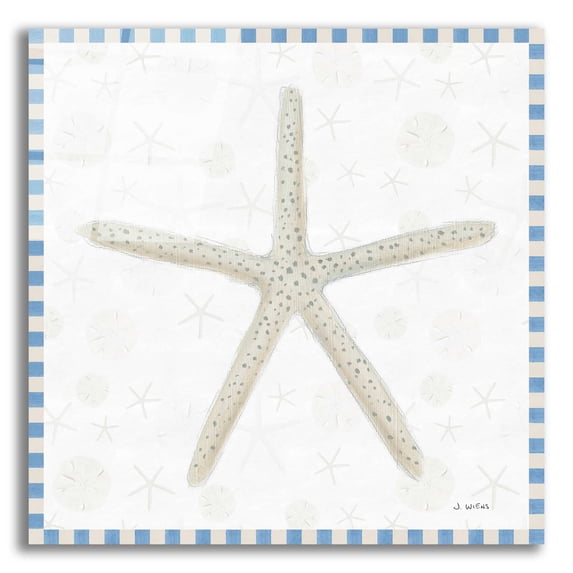 Epic Art 'Beach Days III' by James Wiens, Acrylic Glass Wall Art, 12"x12"