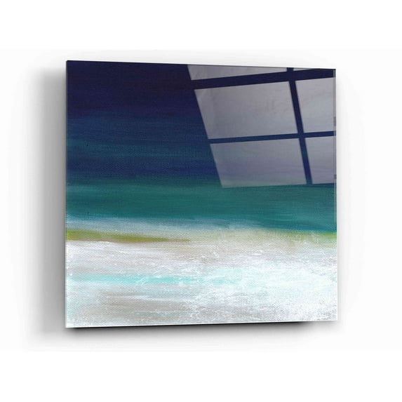 Epic Art 'Beach IV' by Linda Woods, Acrylic Glass Wall Art, 12"x12"