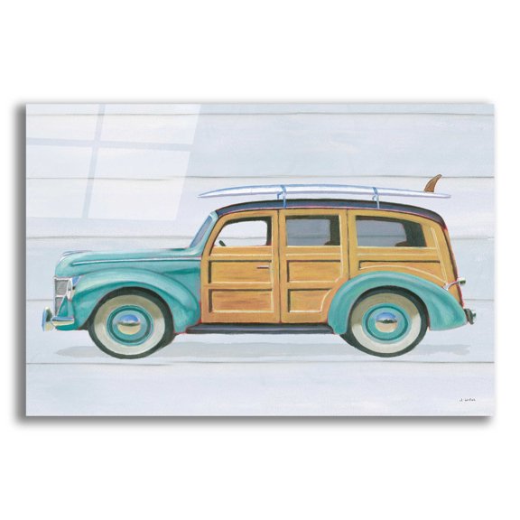Epic Art 'Beach Ride VIII' by James Wiens, Acrylic Glass Wall Art, 24"x16"