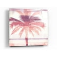 thumbnail image 1 of Epic Art 'Beachscape Palms II Pink Purple' by Michael Mullan, Acrylic Glass Wall Art, 24"x24", 1 of 3