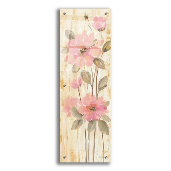 Epic Art 'Beautiful Garden Stems II' by Silvia Vassileva, Acrylic Glass Wall Art, 12"x36"