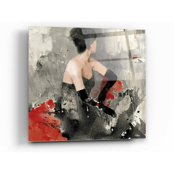 Epic Art 'Beautiful Gaze I Neutral' by Albena Hristova, Acrylic Glass Wall Art, 24"x24"