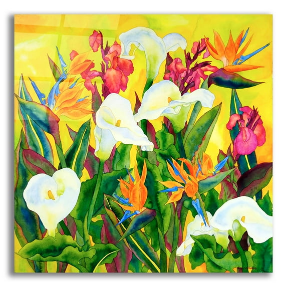 Epic Art 'Beautiful Santa Barbara- Square' by Carissa Luminess, Acrylic Glass Wall Art, 12"x12"
