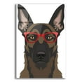 thumbnail image 1 of Epic Art 'Belgian Malinois Wearing Hipster Glasses' by Furbaby Affiliates, Acrylic Glass Wall Art, 16"x24", 1 of 8