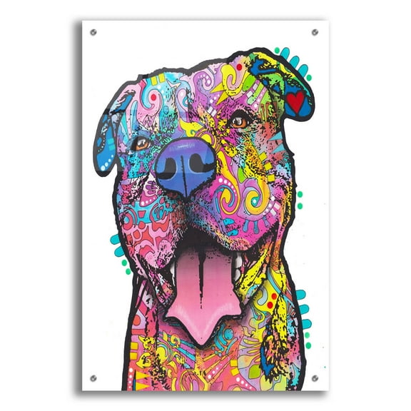 Epic Art 'Best Scritches I Ever Had' by Dean Russo Acrylic Glass Wall Art, 24" x 36"