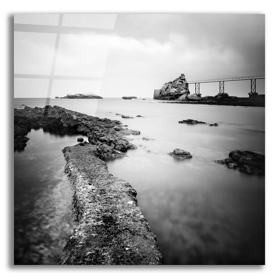 Epic Art 'Biarritz' by Nina Papiorek, Acrylic Glass Wall Art, 12"x12"