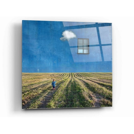 Epic Art 'Big Blue' by Dariusz Klimczak, Acrylic Glass Wall Art, 12"x12"