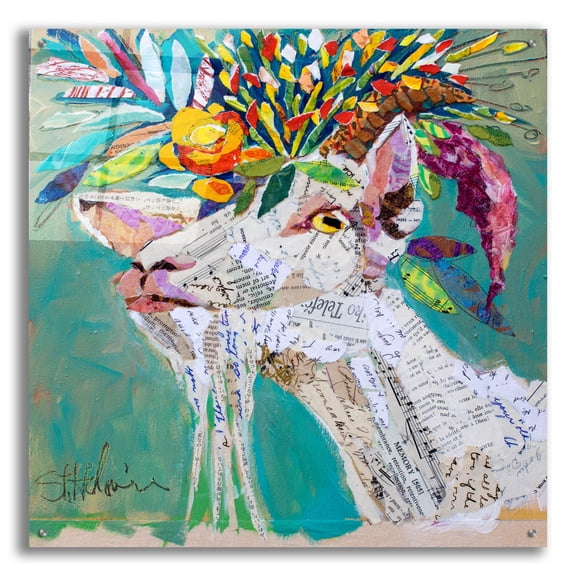 Epic Art 'Billiegoat' by St. Hilaire Elizabeth, Acrylic Glass Wall Art, 36"x36"