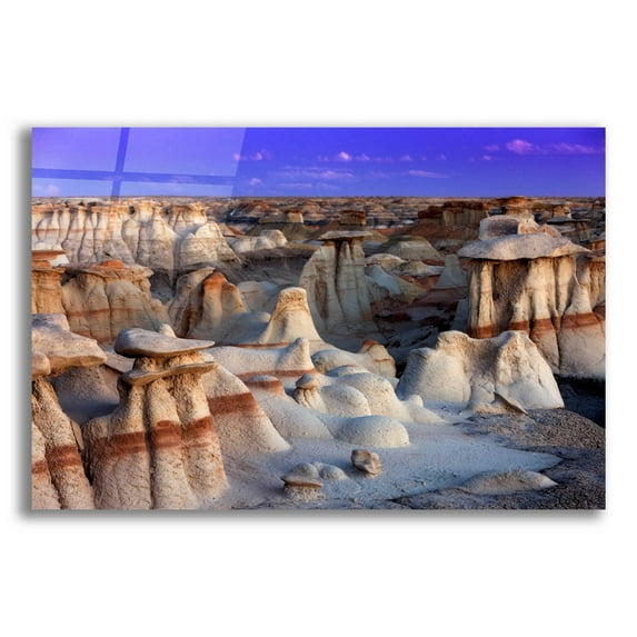Epic Art 'Bisti Badlands' by Mike Jones, Acrylic Glass Wall Art, 24"x16"