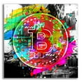 thumbnail image 1 of Epic Art 'Bitcoin the Currency Predator,' Acrylic Glass Wall Art, 12"x12", 1 of 8