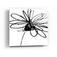 thumbnail image 1 of Epic Art 'Black Ink Flower III' by Linda Woods, Acrylic Glass Wall Art, 12"x12", 1 of 1