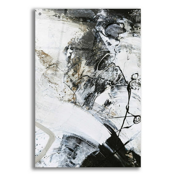 Epic Art 'Black and White 1' by Design Fabrikken, Acrylic Glass Wall Art, 24"x36"