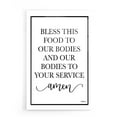 thumbnail image 1 of Epic Art 'Bless This Food' by Imperfect Dust, Acrylic Glass Wall Art, 16"x24", 1 of 10
