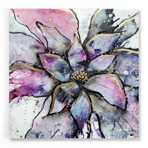 Epic Art 'Blooming 3' by Britt Hallowell, Acrylic Glass Wall Art, 24"x24"