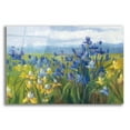 thumbnail image 1 of Epic Art 'Blue And Yellow Flower Field' by Carol Rowan, Acrylic Glass Wall Art, 24"x16", 1 of 8