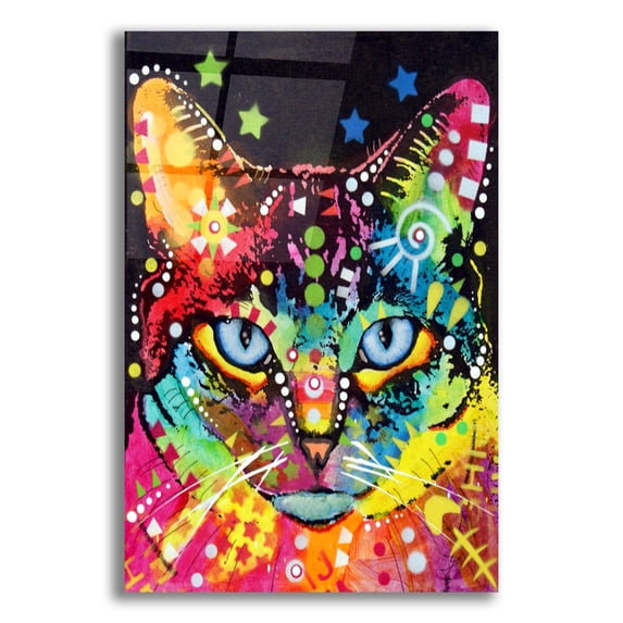 Epic Art 'Blue Eyes' by Dean Russo, Acrylic Glass Wall Art, 12"x16"