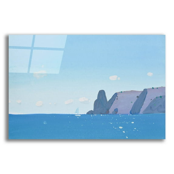 Epic Art 'Blue Fiolent' by Igor Nekraha, Acrylic Glass Wall Art, 16"x12"