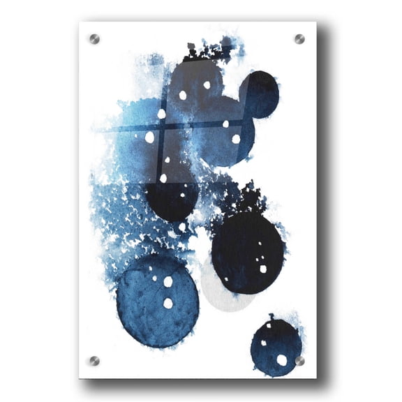 Epic Art 'Blue Galaxy II' by Grace Popp, Acrylic Glass Wall Art, 24"x36"