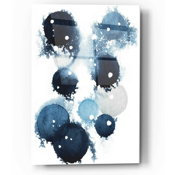 Epic Art 'Blue Galaxy IV' by Grace Popp, Acrylic Glass Wall Art, 12"x16"