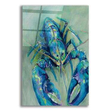 Epic Art 'Blue' by Jeanette Vertentes, Acrylic Glass Wall Art, 12"x16"