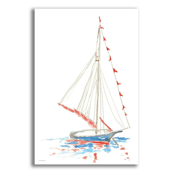 Epic Art 'Boat Parade' by Kamdon Kreations, Acrylic Glass Wall Art, 16"x24"