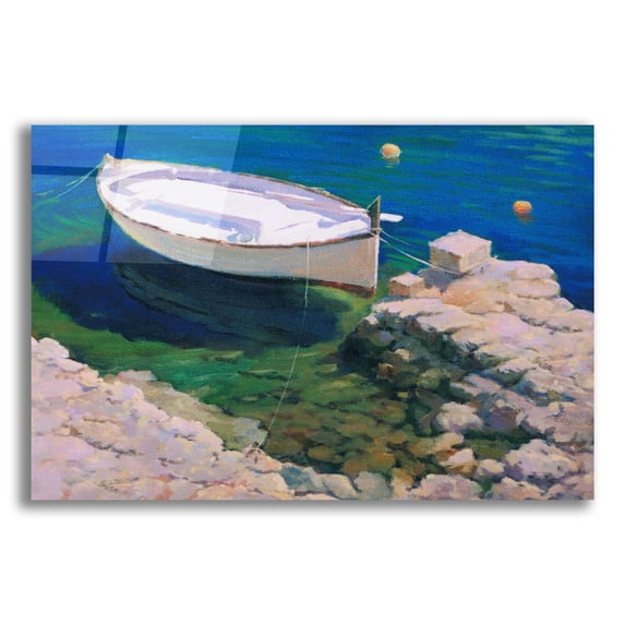 Epic Art 'Boat' by Alex Hook Krioutchkov, Acrylic Glass Wall Art, 24"x16"