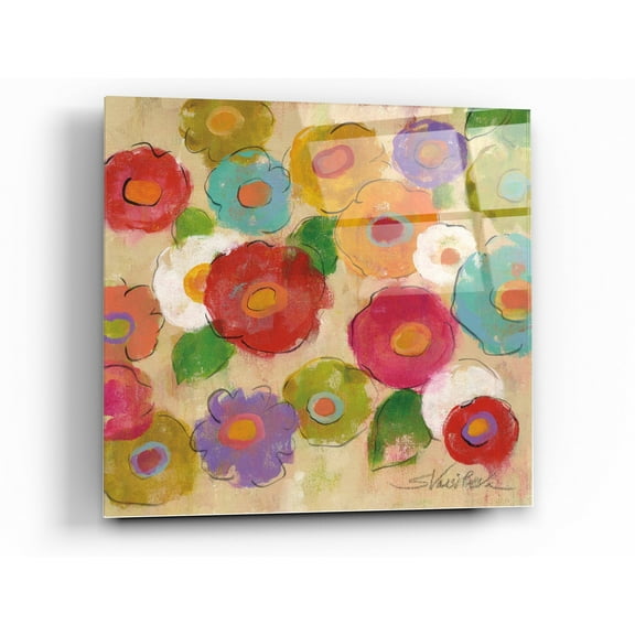Epic Art 'Bohemian Bouquet III' by Silvia Vassileva, Acrylic Glass Wall Art, 36"x36"