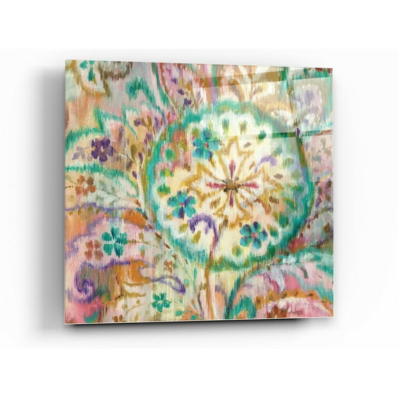 Epic Art 'Boho Paisley I Crop' by Danhui Nai, Acrylic Glass Wall Art, 36"x36"