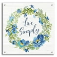 thumbnail image 1 of Epic Art 'Botanical Blue VI' by Silvia Vassileva, Acrylic Glass Wall Art, 24"x24", 1 of 10