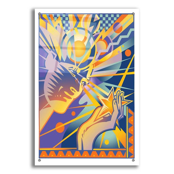 Epic Art 'Brainstorm' by David Chestnutt, Acrylic Glass Wall Art, 24"x36"